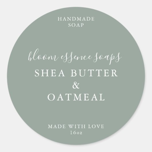 石けんスタンプ ラウンドシール (正面)