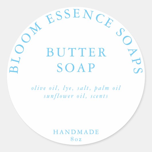 石けんスタンプ ラウンドシール (正面)