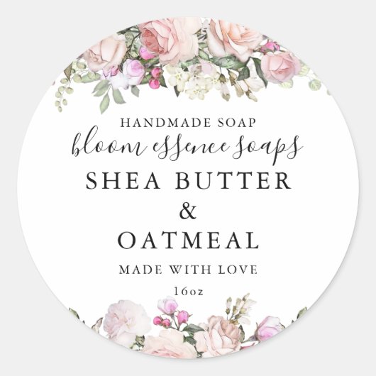 石けんスタンプ ラウンドシール (正面)