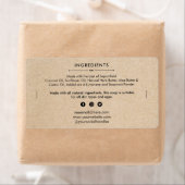 石けんバー成分一覧製品ラベルシール ラベル (インサイチュ)