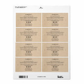 石けんバー成分一覧製品ラベルシール ラベル (フルシート)