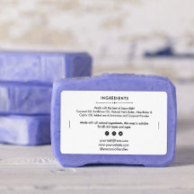 石けんバー成分一覧製品ラベルシール