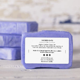 石けんバー成分一覧製品ラベルシール ラベル