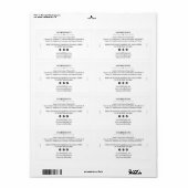 石けんバー成分一覧製品ラベルシール ラベル (フルシート)