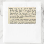 石けんラベル 長方形シール (バッグ)