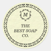石けん包装ラベルシール ラウンドシール (正面)