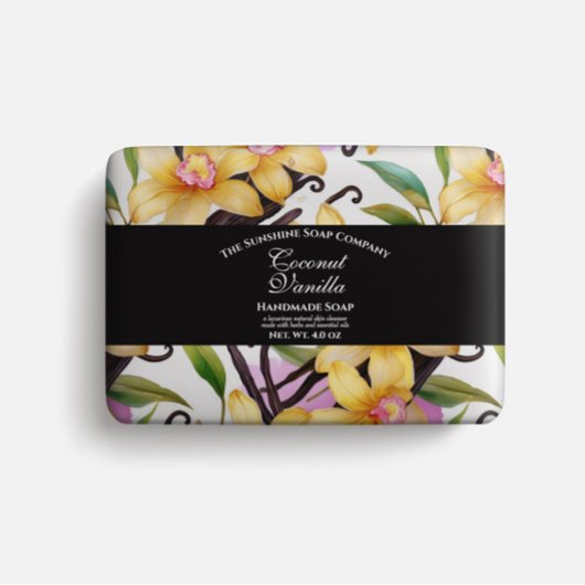 石けん包装紙 – バニラランと豆 チラシ