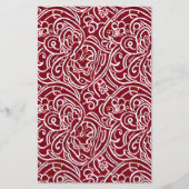 石けん包装紙-フローラ赤抽象芸術 チラシ (正面)