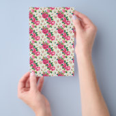 石けん包装紙-ヴィンテージバラ チラシ (ハンドル)