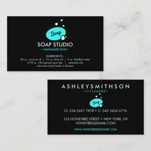 石けん原料リスト 名刺 (正面/裏面)