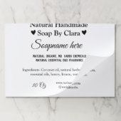 石けん名ウエイト素材詳細文字 ペーパーパッド (折り畳み)