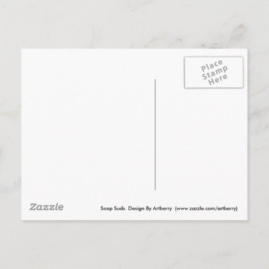 石けん水 ポストカード (裏面)
