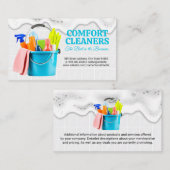 石けん水 |供給のクリーニング |浴室タイル 名刺 (正面/裏面)