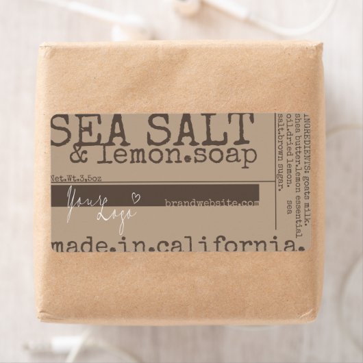 石けん製品パッケースタイリッシュジングメッシーロゴテンプレート ラベル (インサイチュ)