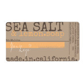 石けん製品パッケーモダンジングメッシーロゴテンプレート ラベル (正面)