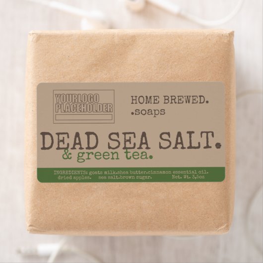 石けん製品包装カスタム用ロゴ素朴ヴィンテージ ラベル (インサイチュ)