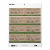 石けん製品包装カスタム用ロゴ素朴ヴィンテージ ラベル (フルシート)