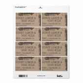 石けん製品包装モダンスタイリッシュ素朴フォント ラベル (フルシート)