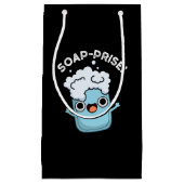 石けん賞驚おもしろいいた石けんプリン黒BG スモールペーパーバッグ (正面)