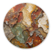 石こう動揺しての抽象芸術 セラミックノブ (正面)