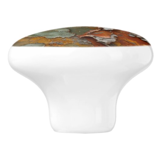 石こう動揺しての抽象芸術 セラミックノブ (側面)