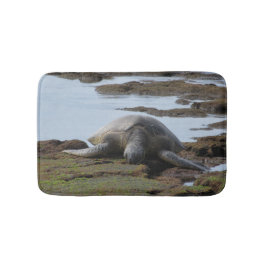 石で休んでいるカメ バスマット