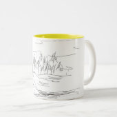 石で沈痛なコーヒー ツートーンマグカップ (正面右)