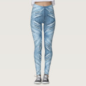 石で洗ったレ擦り切れたビの視線 レギンス (正面)