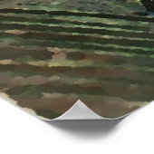 石で羽を孔雀 ポスター (角)