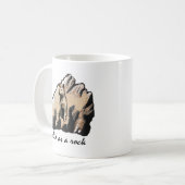 石として固体! 右利き コーヒーマグカップ (正面左)