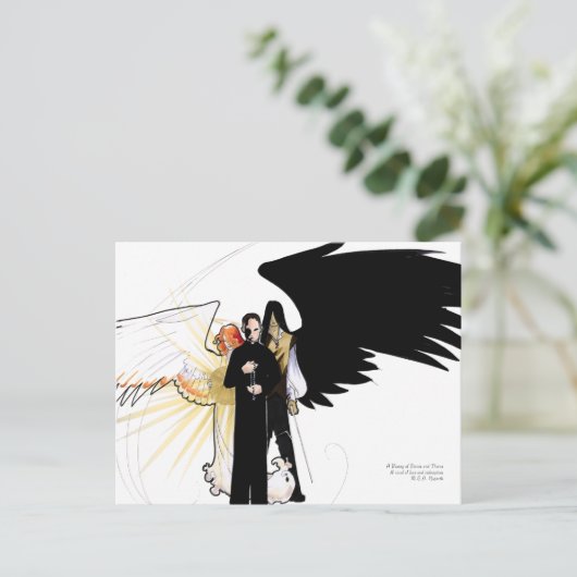 石とイバラのはがきの念珠 ポストカード (スタンド正面)