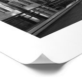 石とガラス：汐留ビジネス街（東京） ポスター (角)