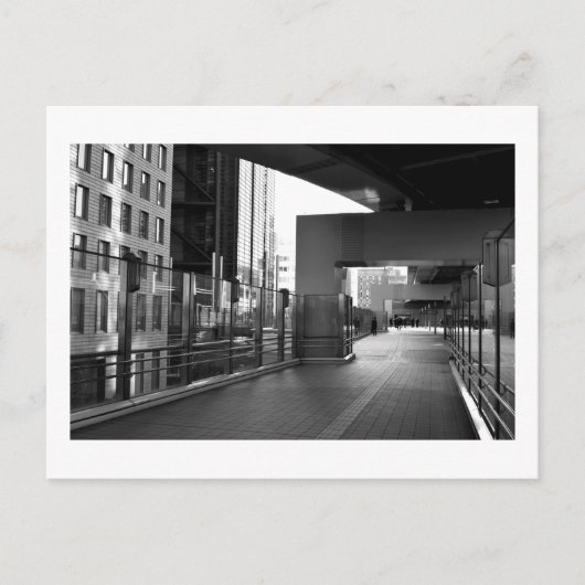 石とガラス：汐留ビジネス街（東京） ポストカード (正面)