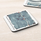 石と堅い場所のコルクのコースター間 コースター (左側)