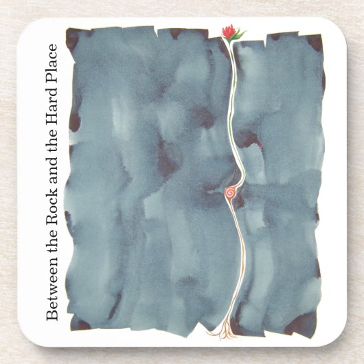 石と堅い場所のコルクのコースター間 コースター (正面)