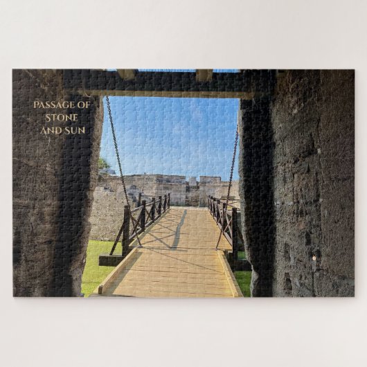 石と太陽の通過 – 静かなEmberパズル ジグソーパズル (横)