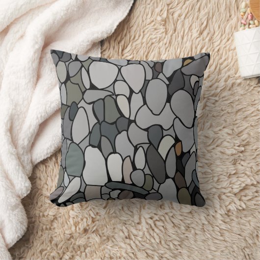 石と小石 クッション (ブランケット)