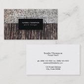 石と木材 名刺 (正面/裏面)