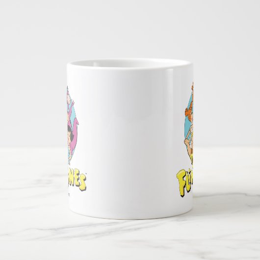 石と瓦礫のファミリーグラフィック ジャンボコーヒーマグカップ (正面)