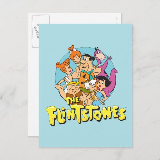 石と瓦礫のファミリーグラフィック ポストカード (正面/裏面)