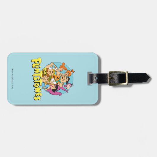 石と瓦礫のファミリーグラフィック ラゲッジタグ (正面横)