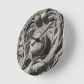 石によって切り分けられる芸術のグラナダの円形の(中型の)柱時計 ラウンド壁時計 (傾斜)