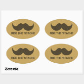 石に乗る 楕円形シール (シート)