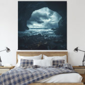 石に囲まれた自然の怒り キャンバスプリント (インサイチュ (寝室))