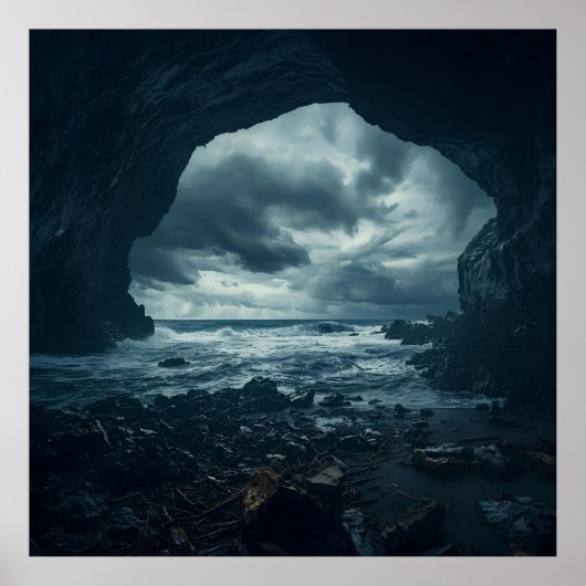 石に囲まれた自然の怒り ポスター (正面)