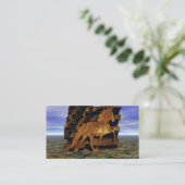 石に沈むアイスランドの馬 名刺 (スタンド正面)