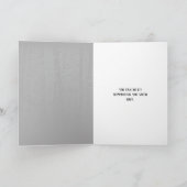 石に紫の野の花 カード (内部)