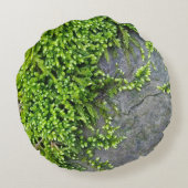 石に苔を生む（エントドンの誘惑的な作品） ラウンドクッション (裏面)