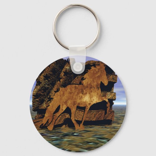 石に設定 キーホルダー (正面)