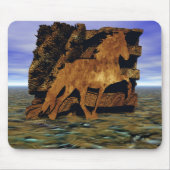 石に設定 マウスパッド (正面)